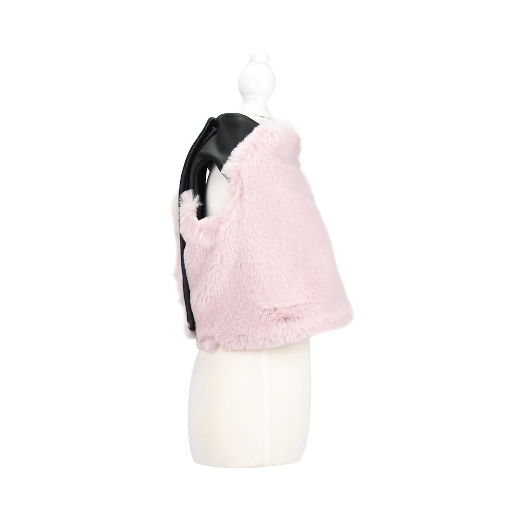 Reversible Fur Leather Jacket Pink