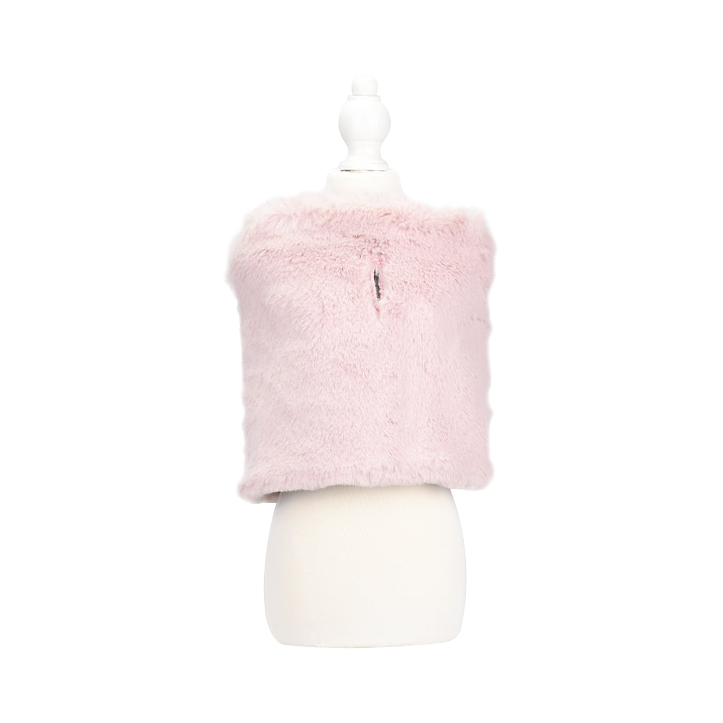 Reversible Fur Leather Jacket Pink