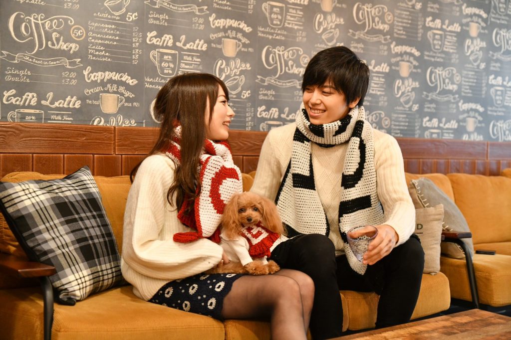LOVE マフラー Red