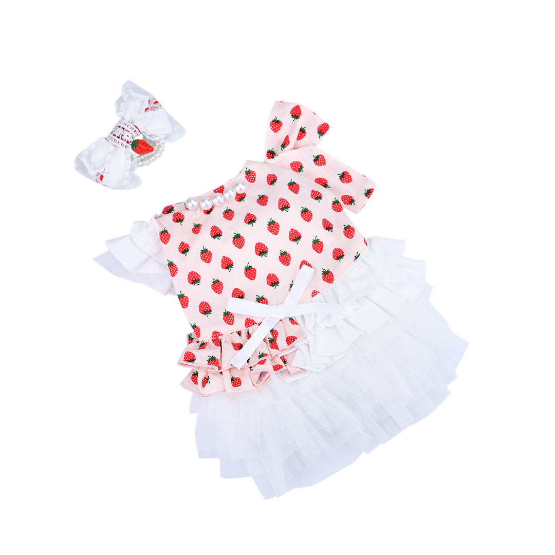 STRAWBERRY バレッタ white
