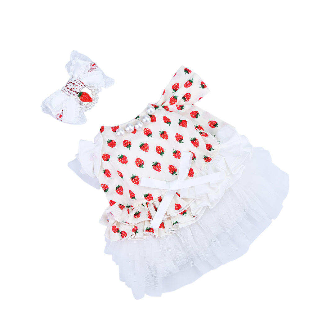 STRAWBERRY バレッタ white