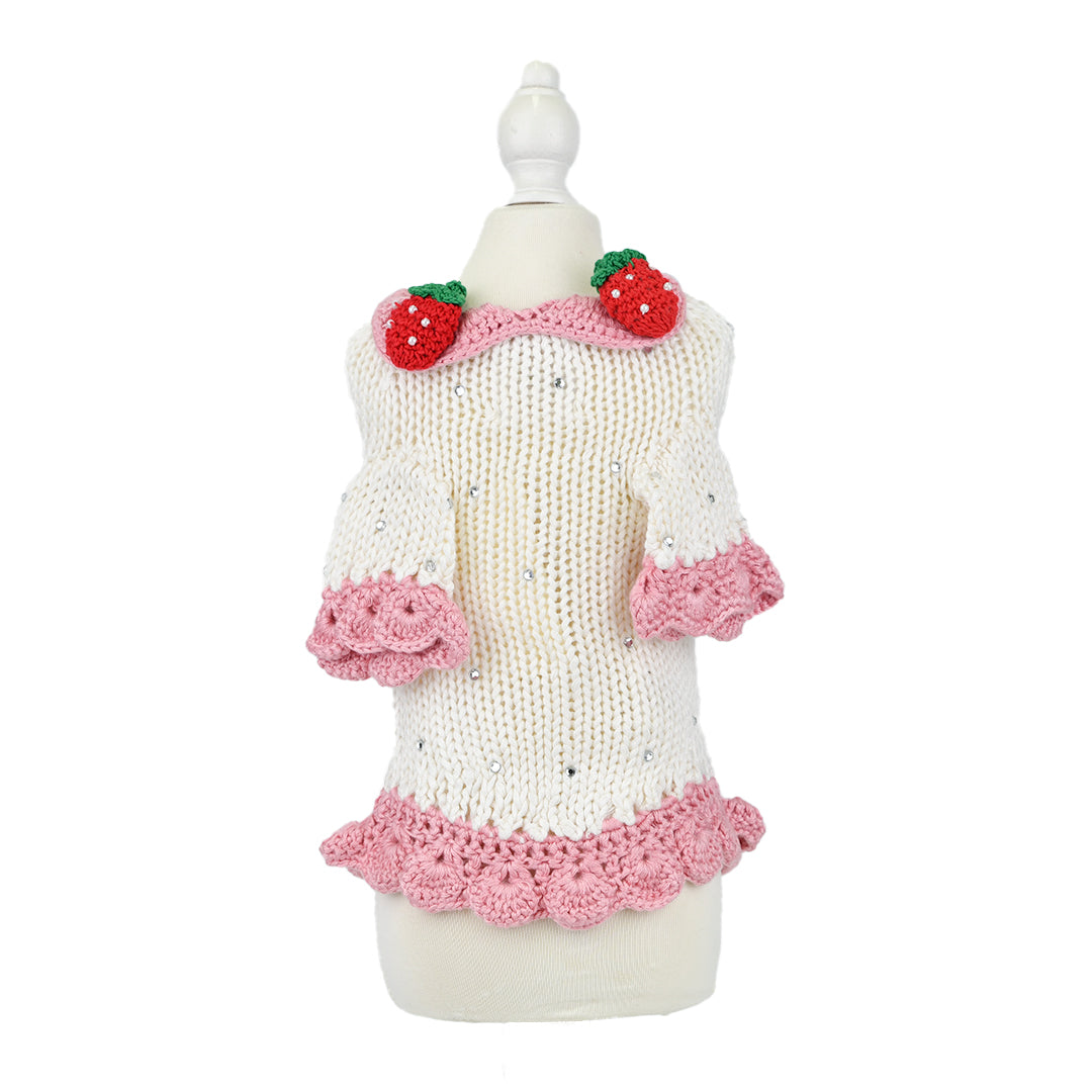 Millefeuille cardigan Strawberry shortcake