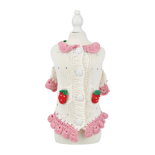 Millefeuille cardigan Strawberry shortcake