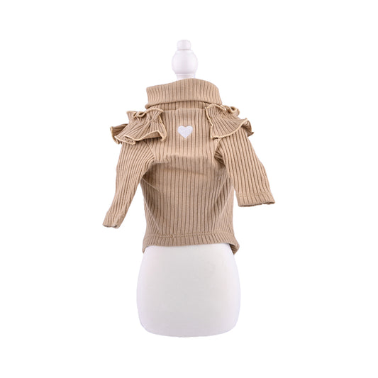 aletta オリジナル タートルニット Caramel Beige