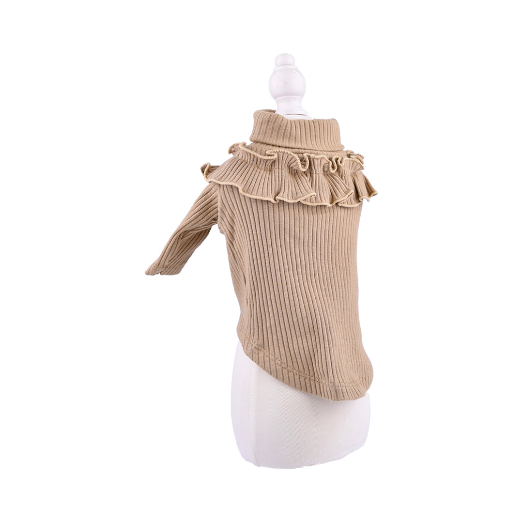 aletta オリジナル タートルニット Caramel Beige