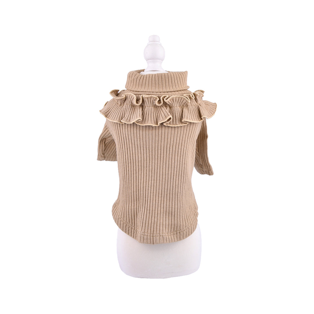 aletta オリジナル タートルニット Caramel Beige