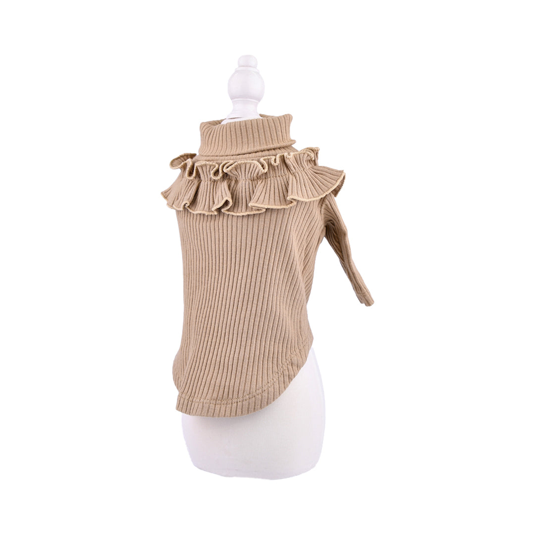 aletta オリジナル タートルニット Caramel Beige