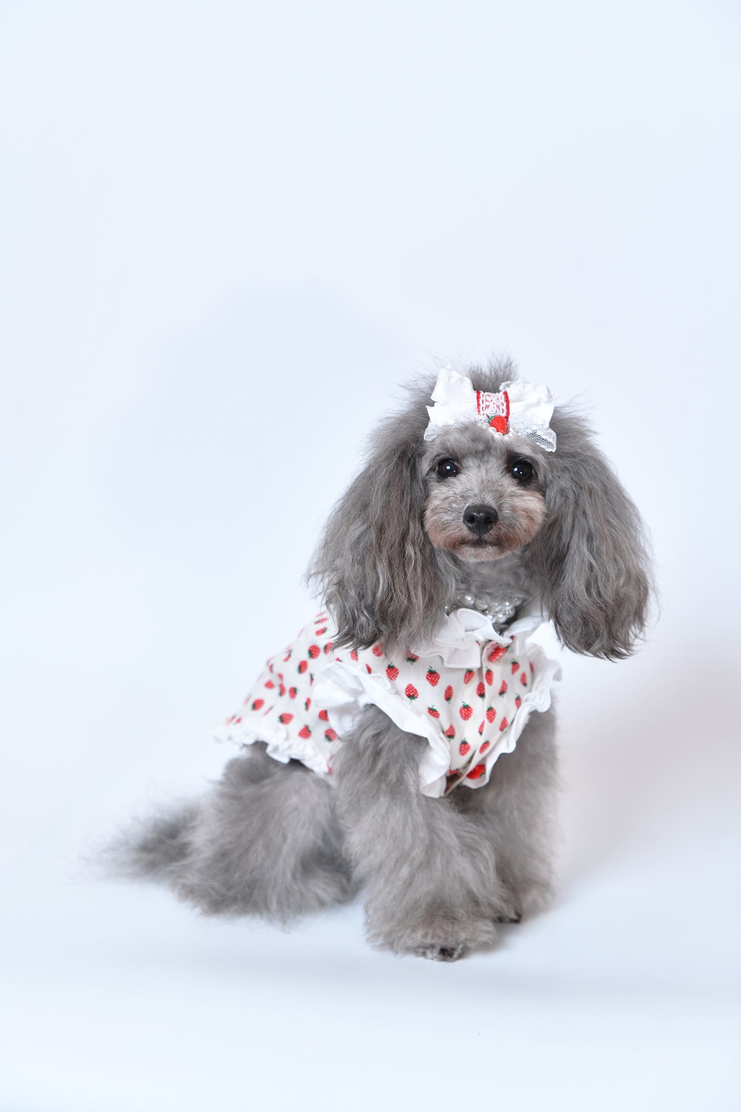 STRAWBERRY バレッタ white