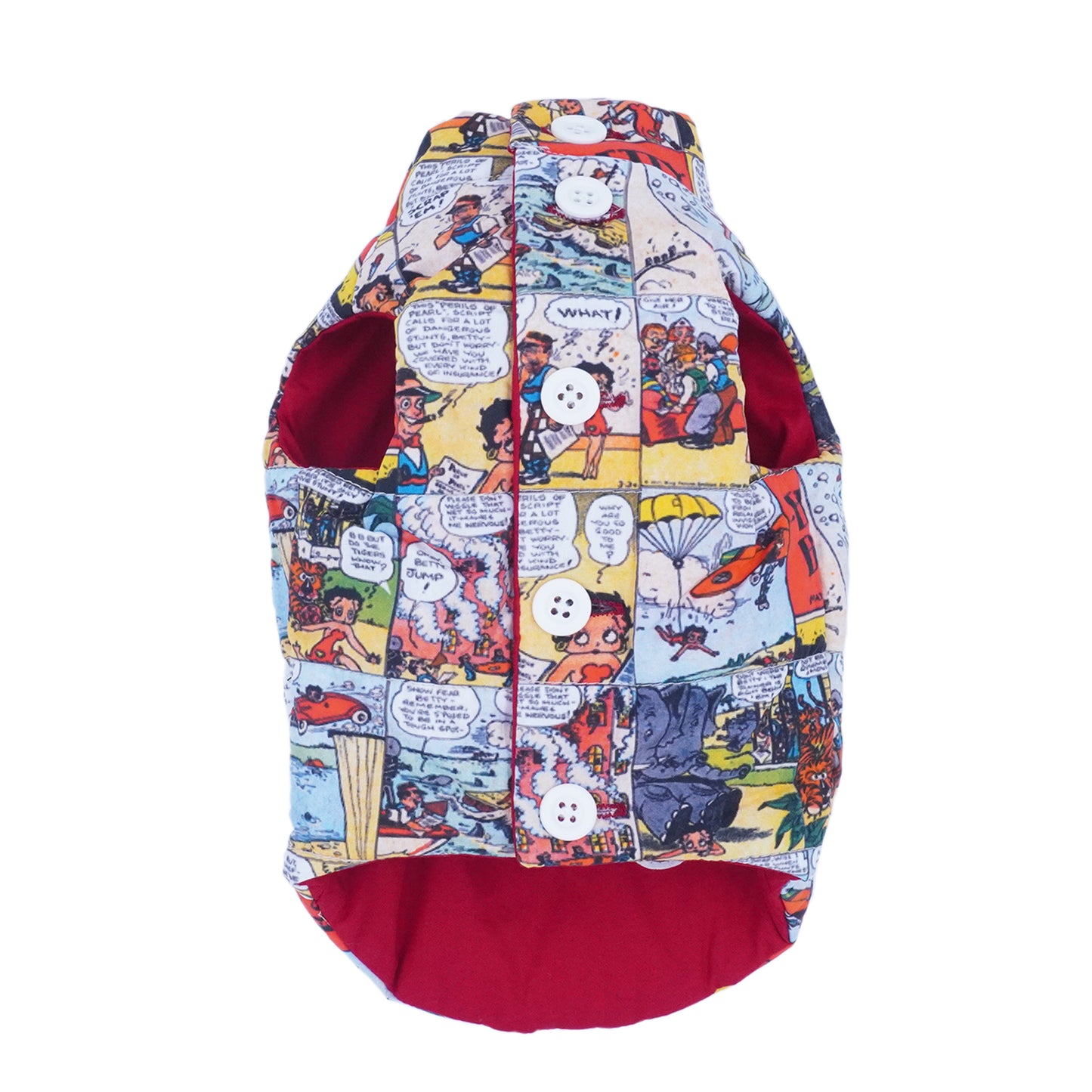 Betty boop Reversible vest red