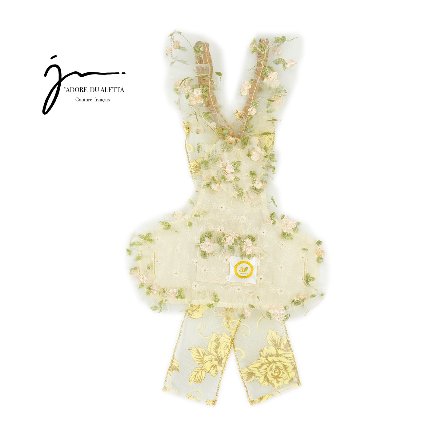J'ADORE DU ALETTA antique roseエプロン ※数量限定,再販なし