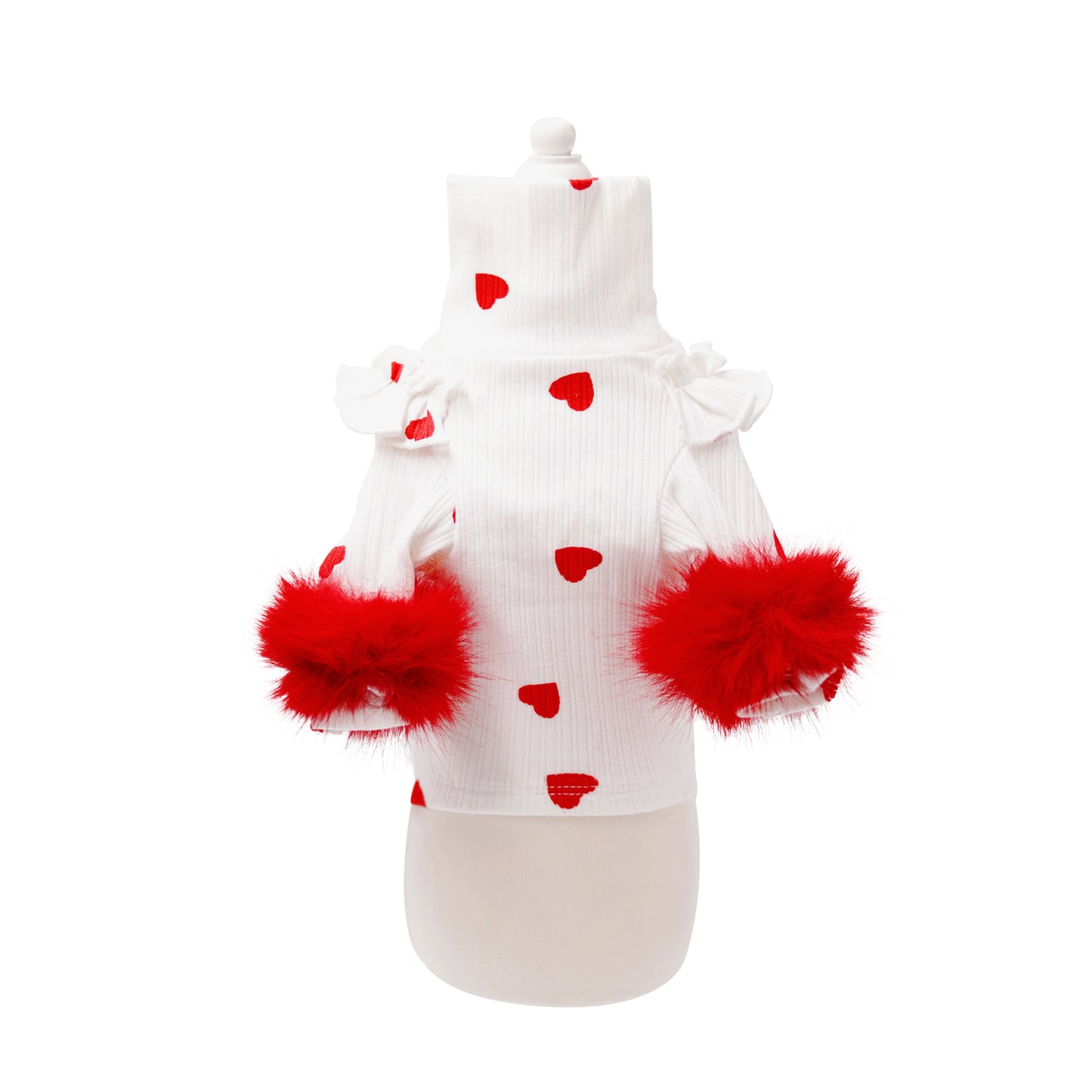 aletta ファータートルニット Heart white
