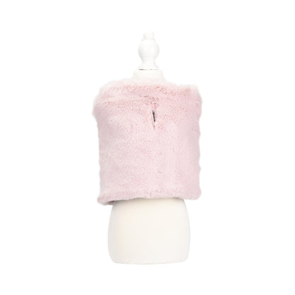 Reversible Fur Leather Jacket Pink