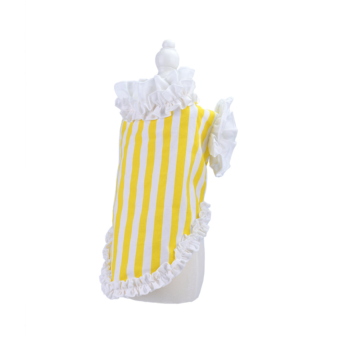 French doll シャツ Stripe Yellow