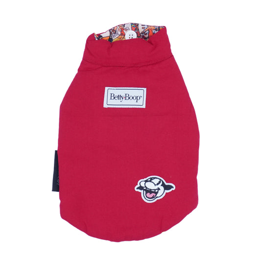 Betty boop Reversible vest red