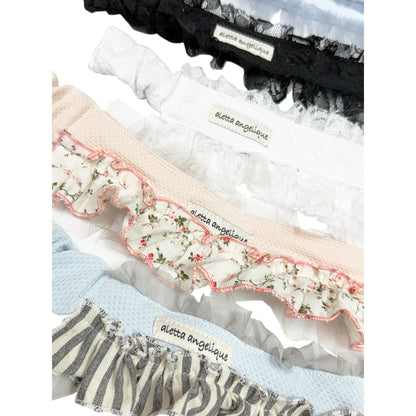 aletta COOL neck  -Airy Tulle type- Baby blue