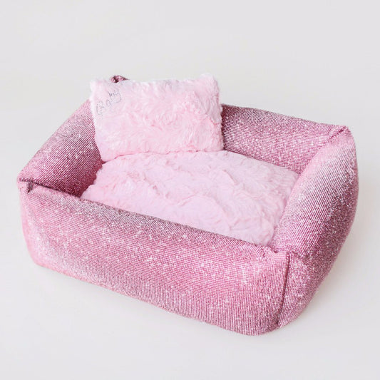 crystal bed pink