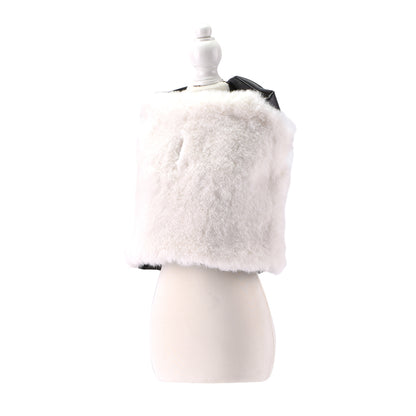 Reversible Fur Leather Jacket white