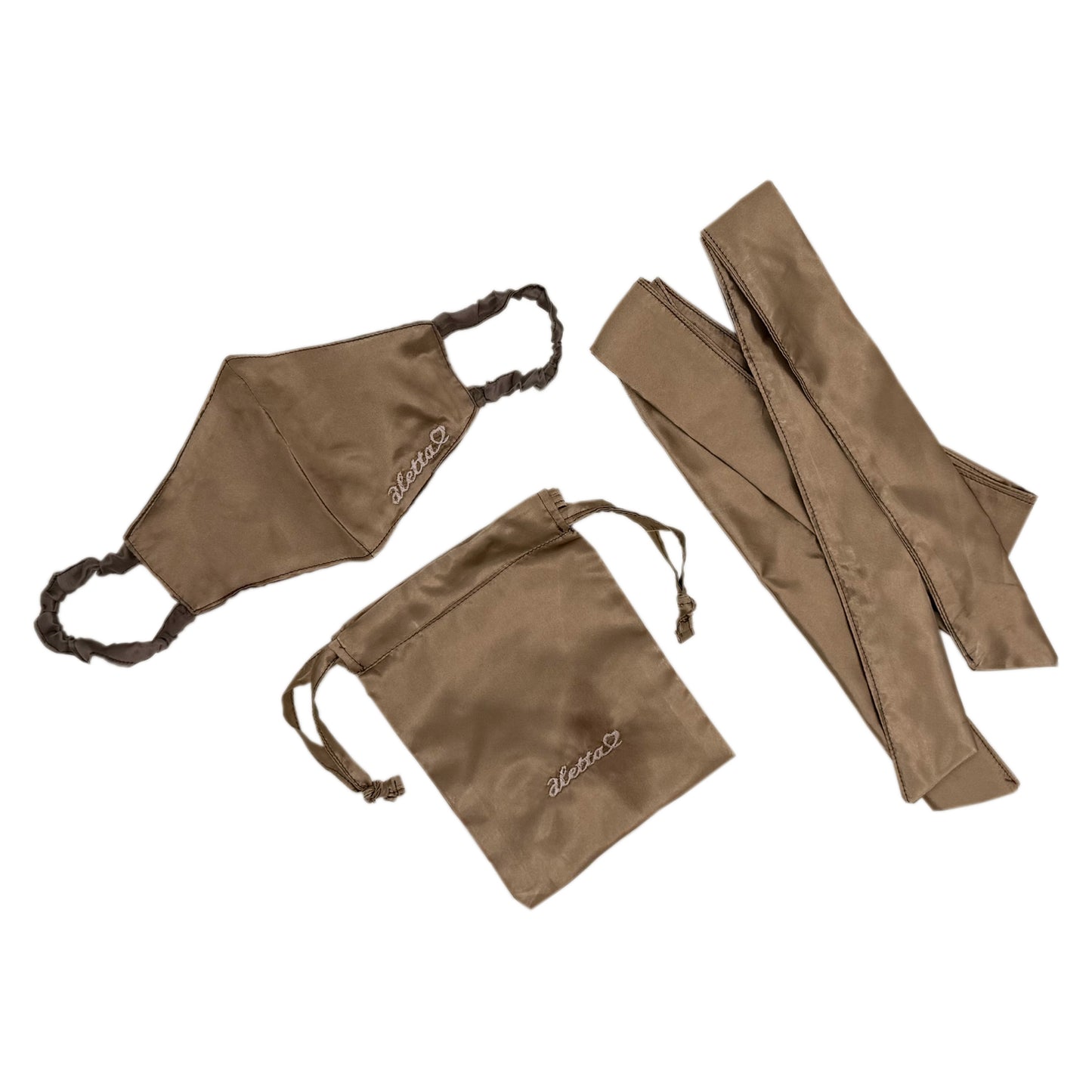 aletta オリジナル Silkマスク ブラウン