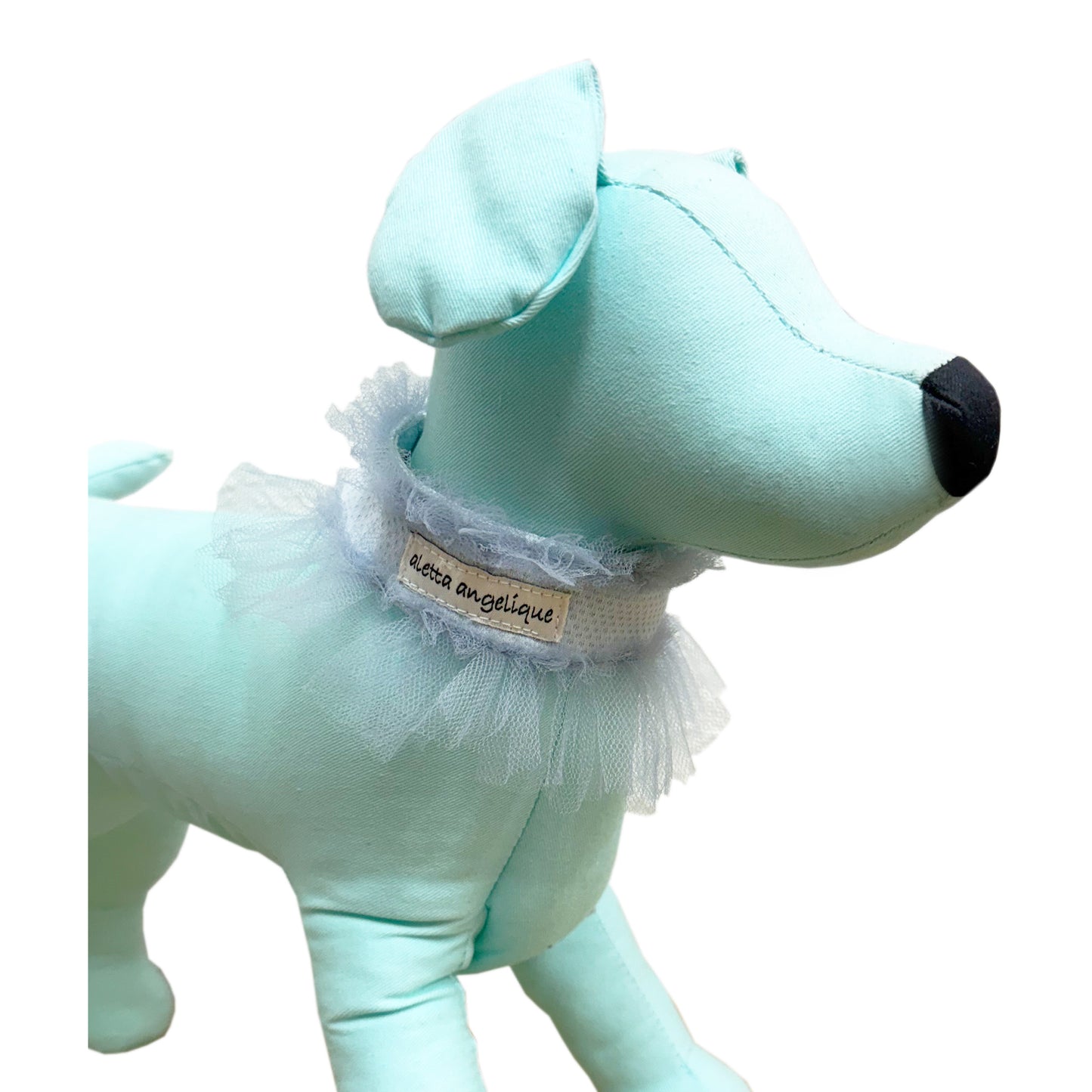 aletta COOL neck  -Airy Tulle type- Baby blue