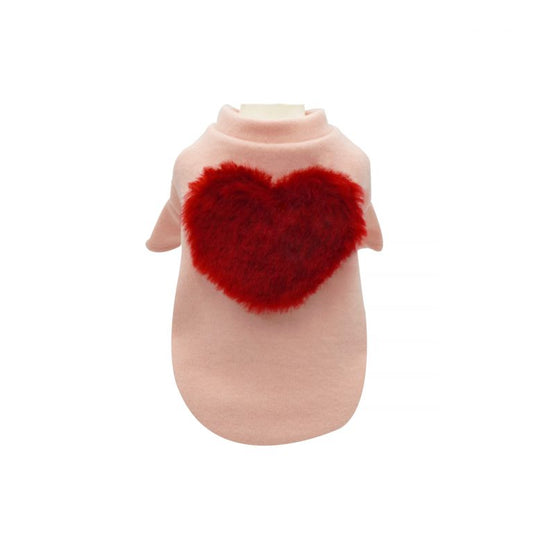 Big Heart knit pink