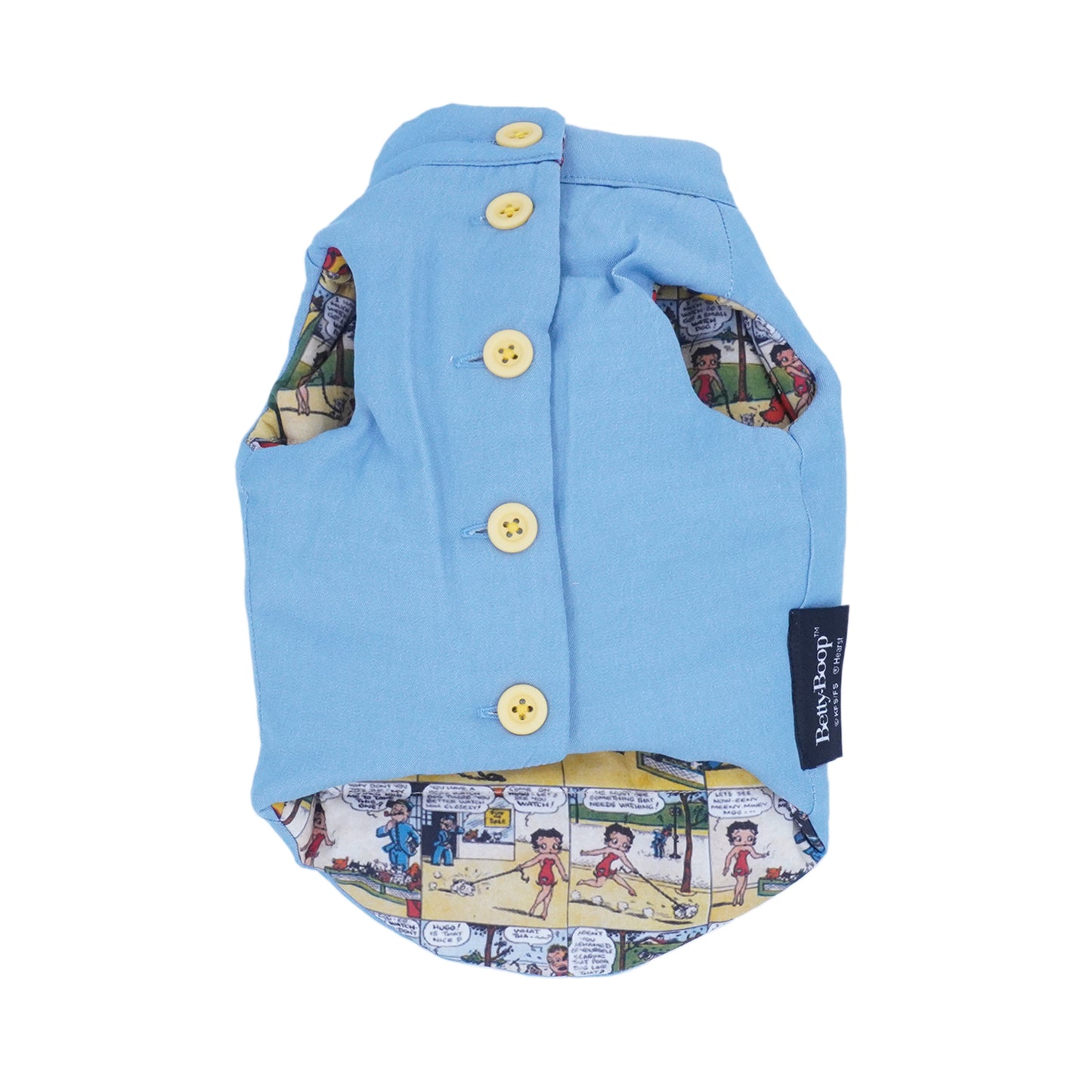 Betty boop Reversible vest blue