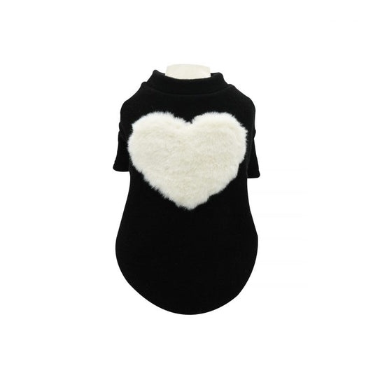 Big Heart knit black