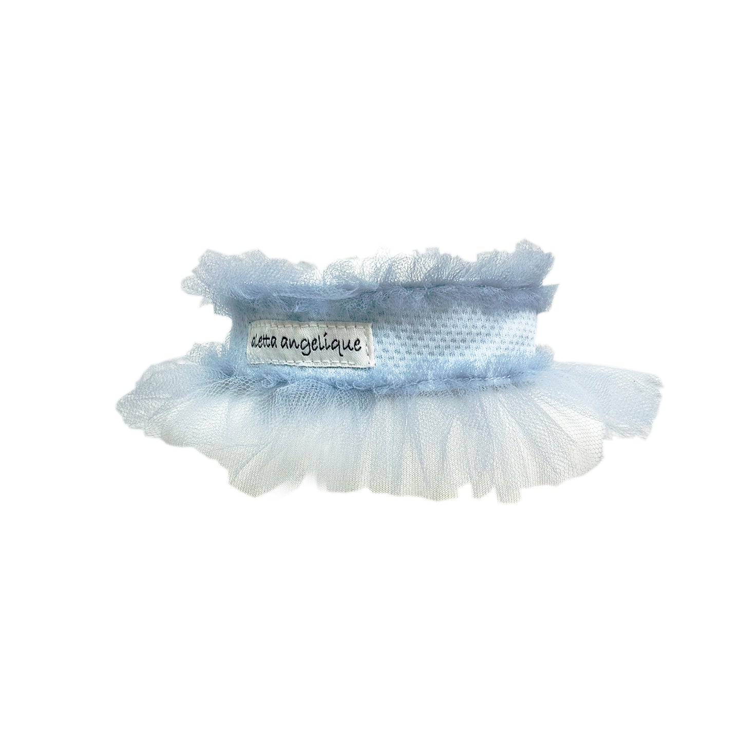 aletta COOL neck  -Airy Tulle type- Baby blue
