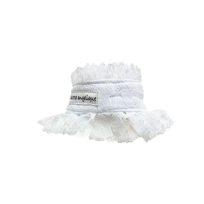 aletta COOL neck  -Frilly lace type - white
