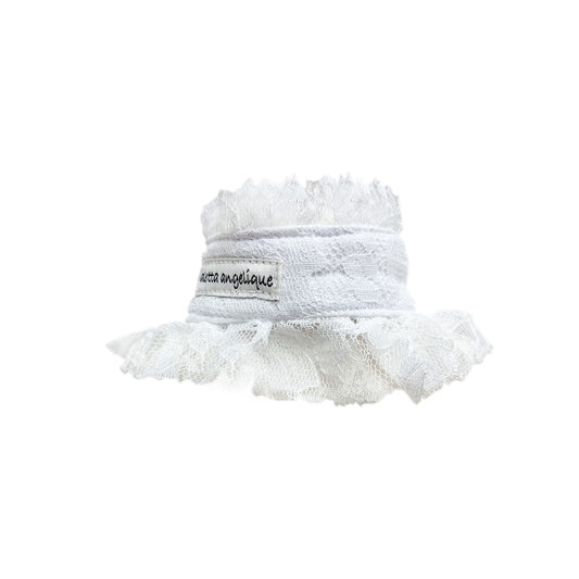 aletta COOL neck  -Frilly lace type - white